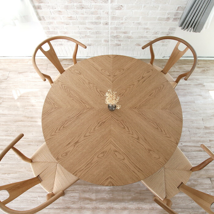 楽天市場】ダイニングテーブルセット 4人掛け 5点 丸テーブル 北欧風