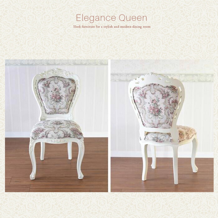楽天市場】ヨーロピアン アンティーク ダイニングチェア ホワイト 白