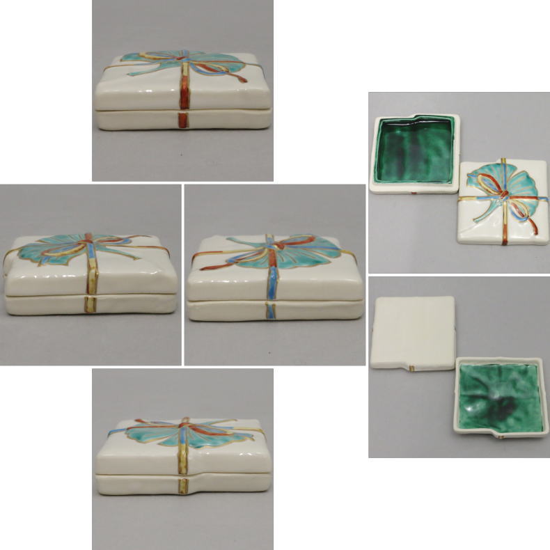 T902 香合 『くず屋 香合』『佐々木昭楽 造』 共箱 茶道具 T902