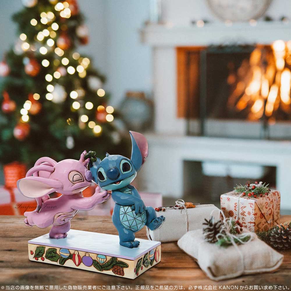 楽天市場】ジムショア エンジェル ＆ スティッチ ヤドリギ クリスマス