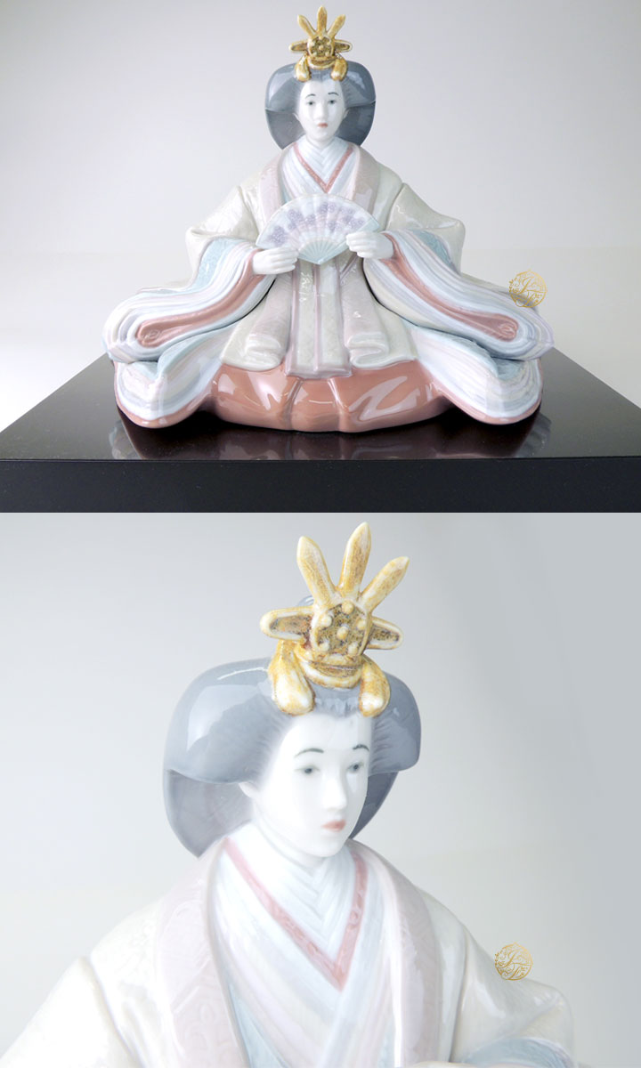 楽天市場】リヤドロ 雛人形 台座付 ひな人形 雛祭 お雛様 お内裏様