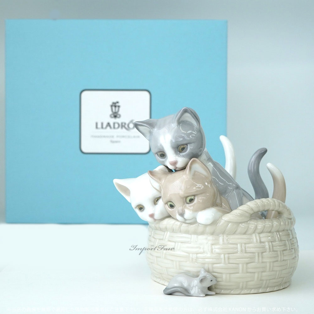 楽天市場】リヤドロ 見いつけた CURIOUS KITTENS 猫 ネコ ネズミ