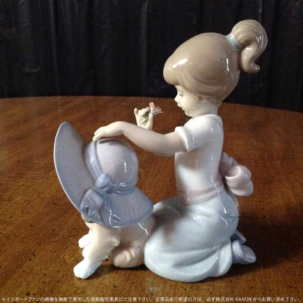 楽天市場】リヤドロ おめかししようね 少女 犬 6862 LLADRO AN ELEGANT