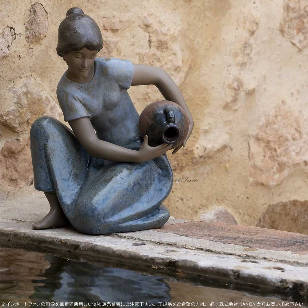 楽天市場】リヤドロ 水汲みの女性 グレス ブルー 01012336 LLADRO