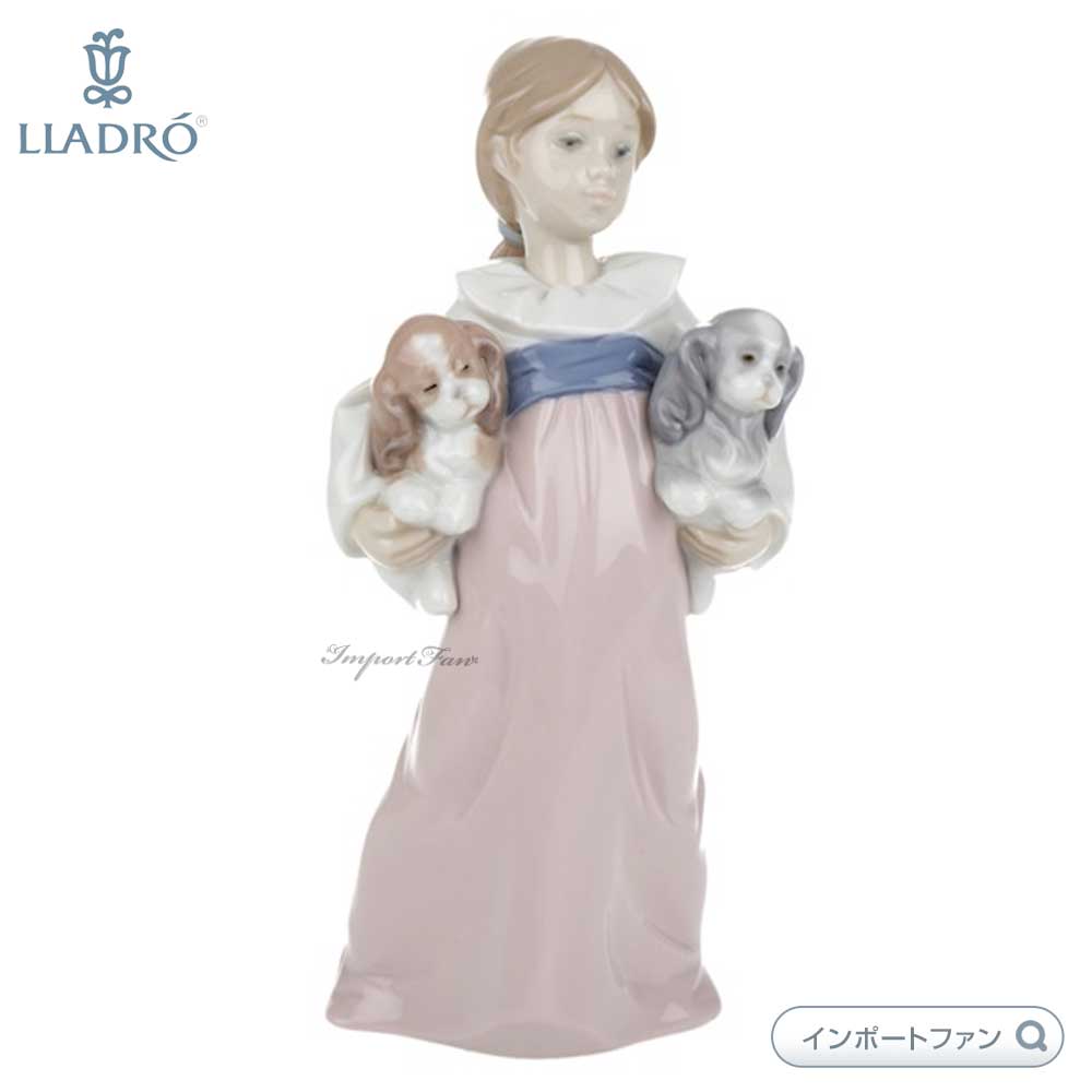 楽天市場】リヤドロ 私のパピィたち 子犬 少女 置物 01006419 LLADRO