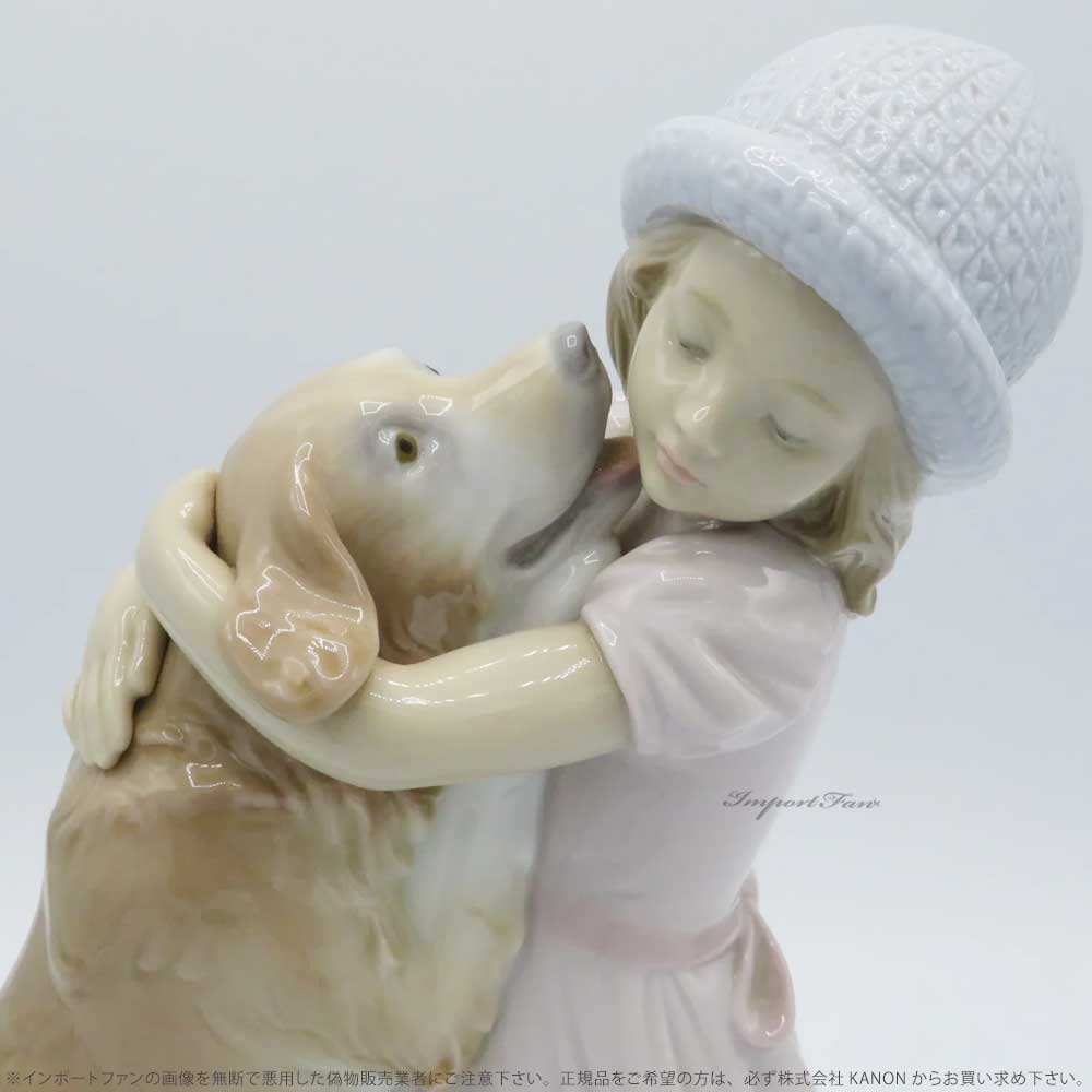 楽天市場】リヤドロ 待ってたよ! 少女 犬 ゴールデンレトリバー 置物