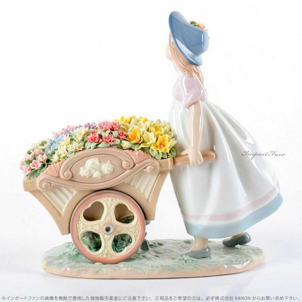 楽天市場】リヤドロ 可愛いお花屋さん 荷車 少女 置物 01006251 LLADRO