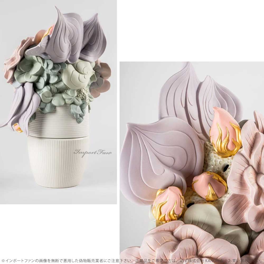 楽天市場】リヤドロ フラワーベース 花 ピンク 花器 花瓶 置物