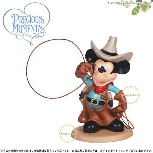 楽天市場】プレシャスモーメンツ ミッキー カウボーイ Cowboy Mickey