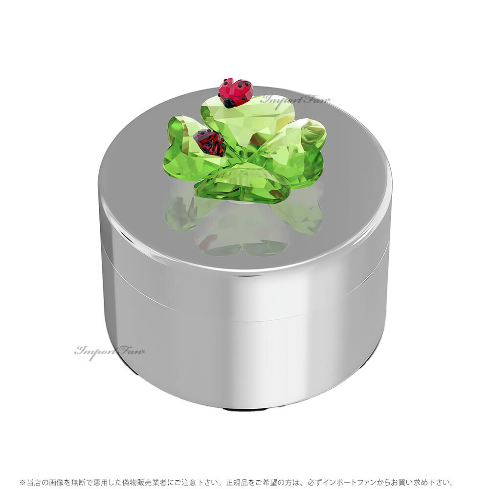 楽天市場】スワロフスキー イディリア クローバーとテントウムシ