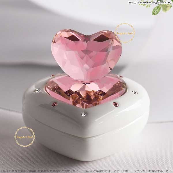 楽天市場】スワロフスキー ハートボックス ピンク アクセサリー