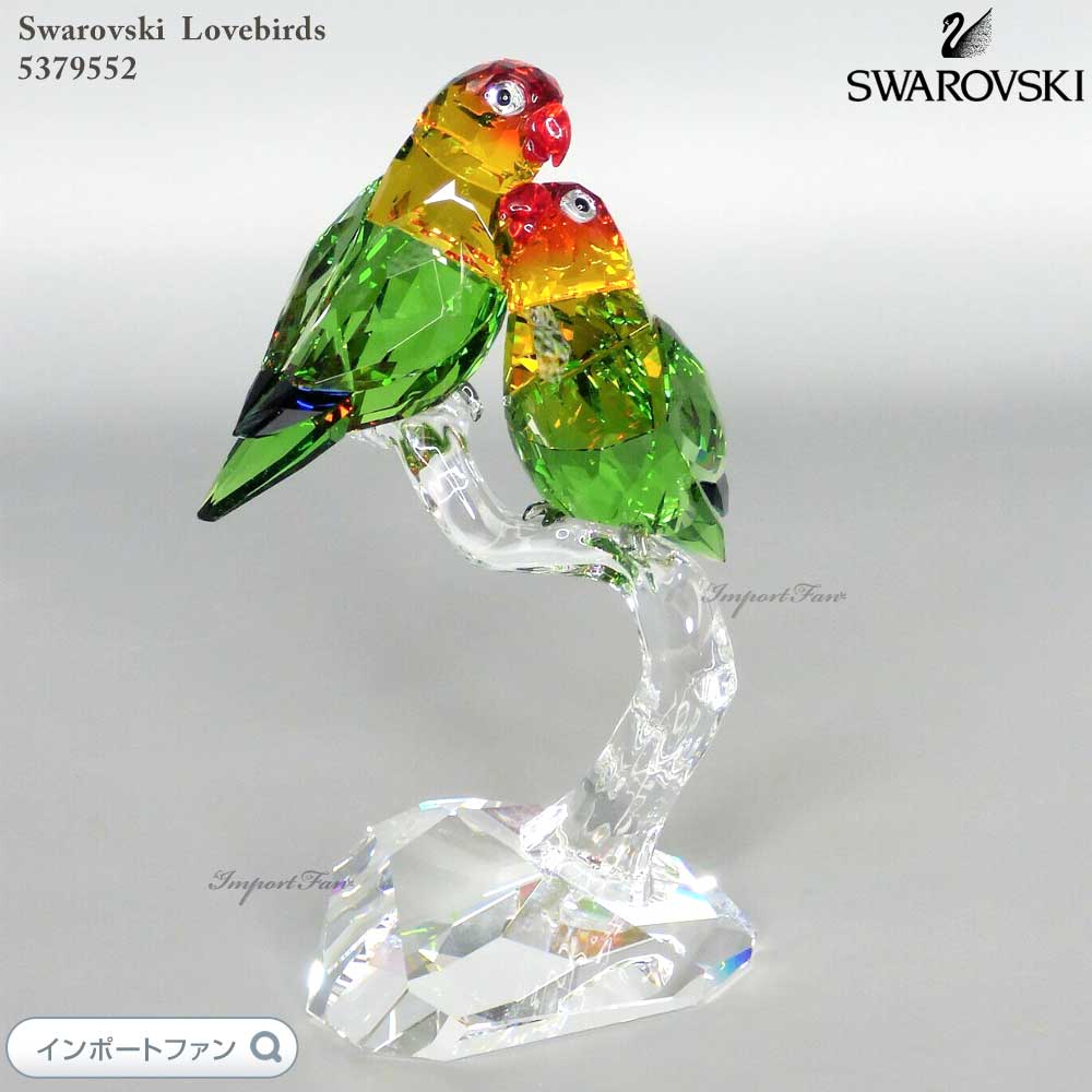 楽天市場】スワロフスキー ラブバード ボタンインコ 鳥 5379552