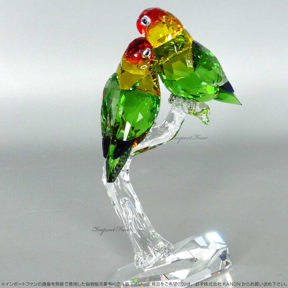 楽天市場】スワロフスキー ラブバード ボタンインコ 鳥 5379552
