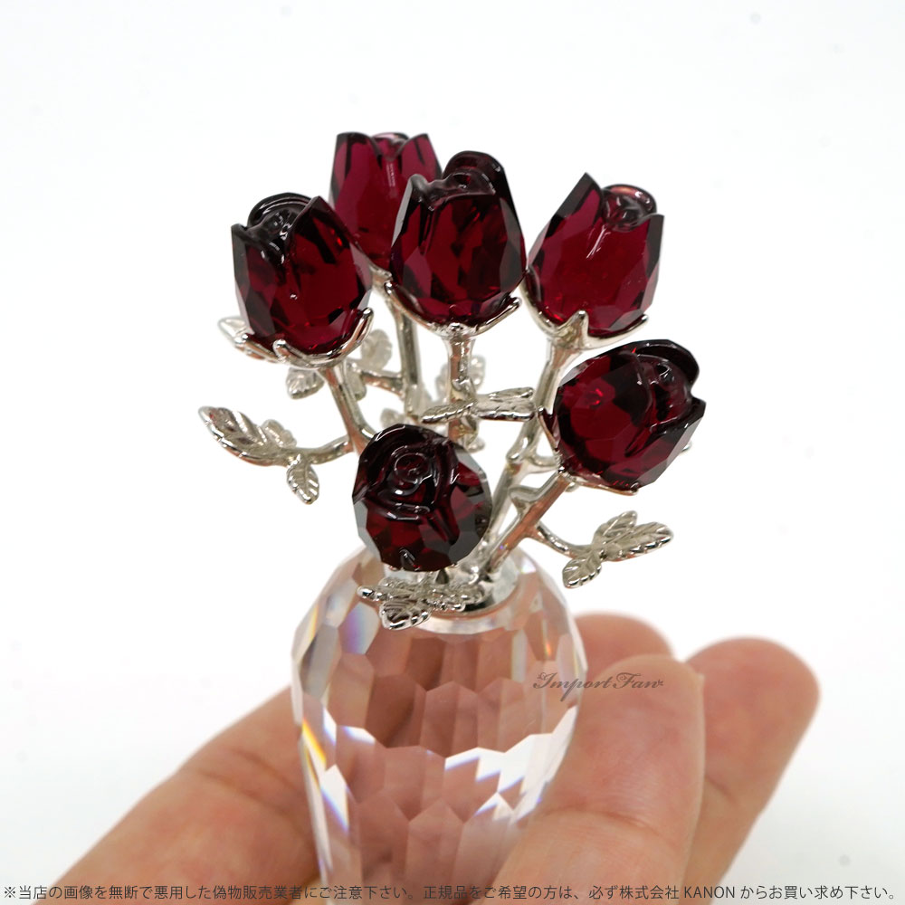 楽天市場】スワロフスキー 赤い バラ 627098 レッド ローズ Swarovski