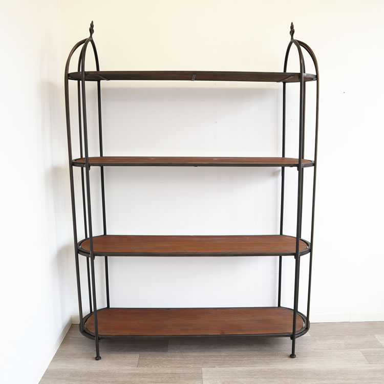 楽天市場】オープンラック シェルフ アイアン 4段 棚 おしゃれ ラック