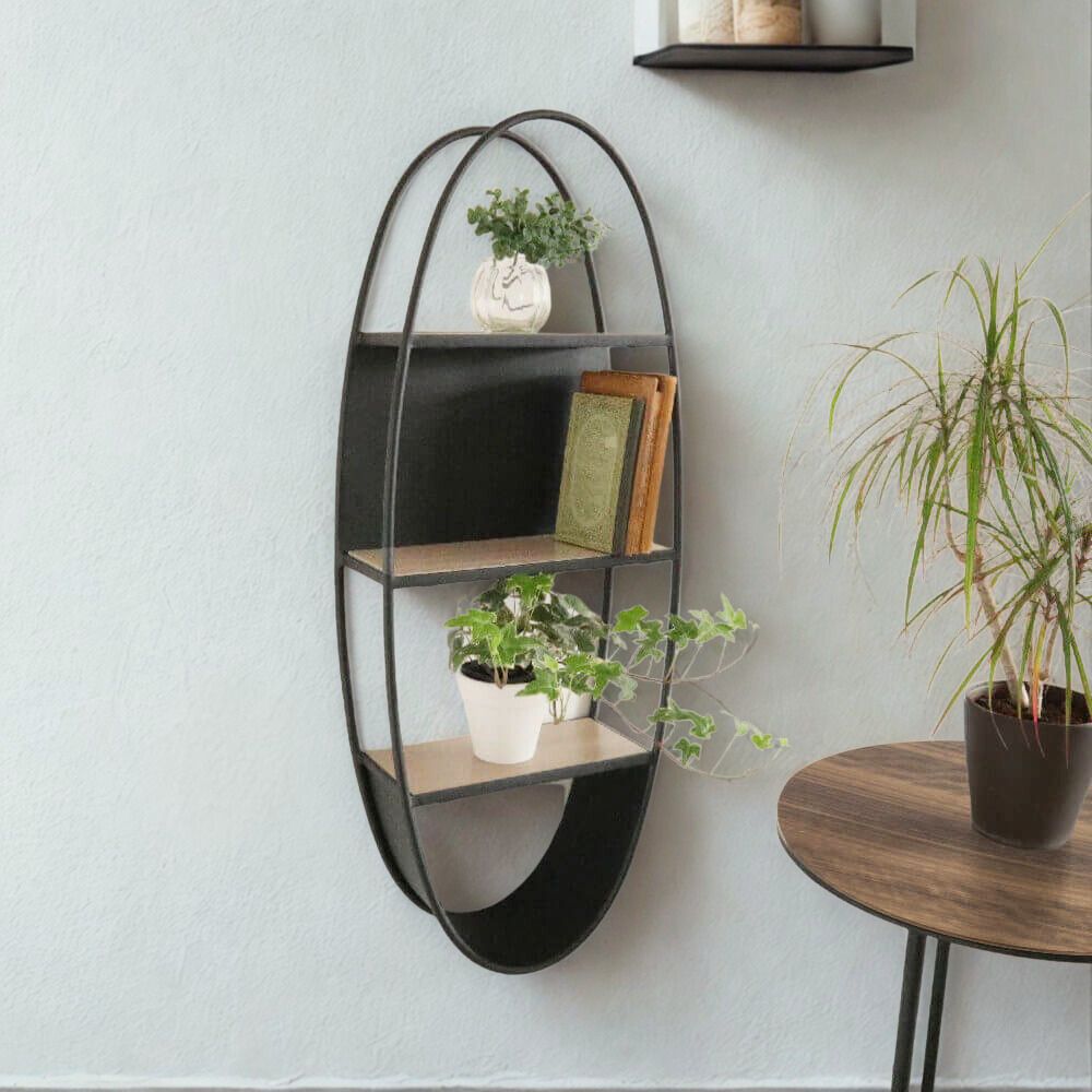 楽天市場】【当日発送 動画あり】壁掛け インテリア シェルフ 丸