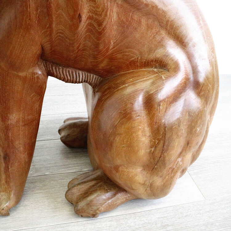 楽天市場】置物 トラ 大きい 木彫り オブジェ 動物 ディスプレイ