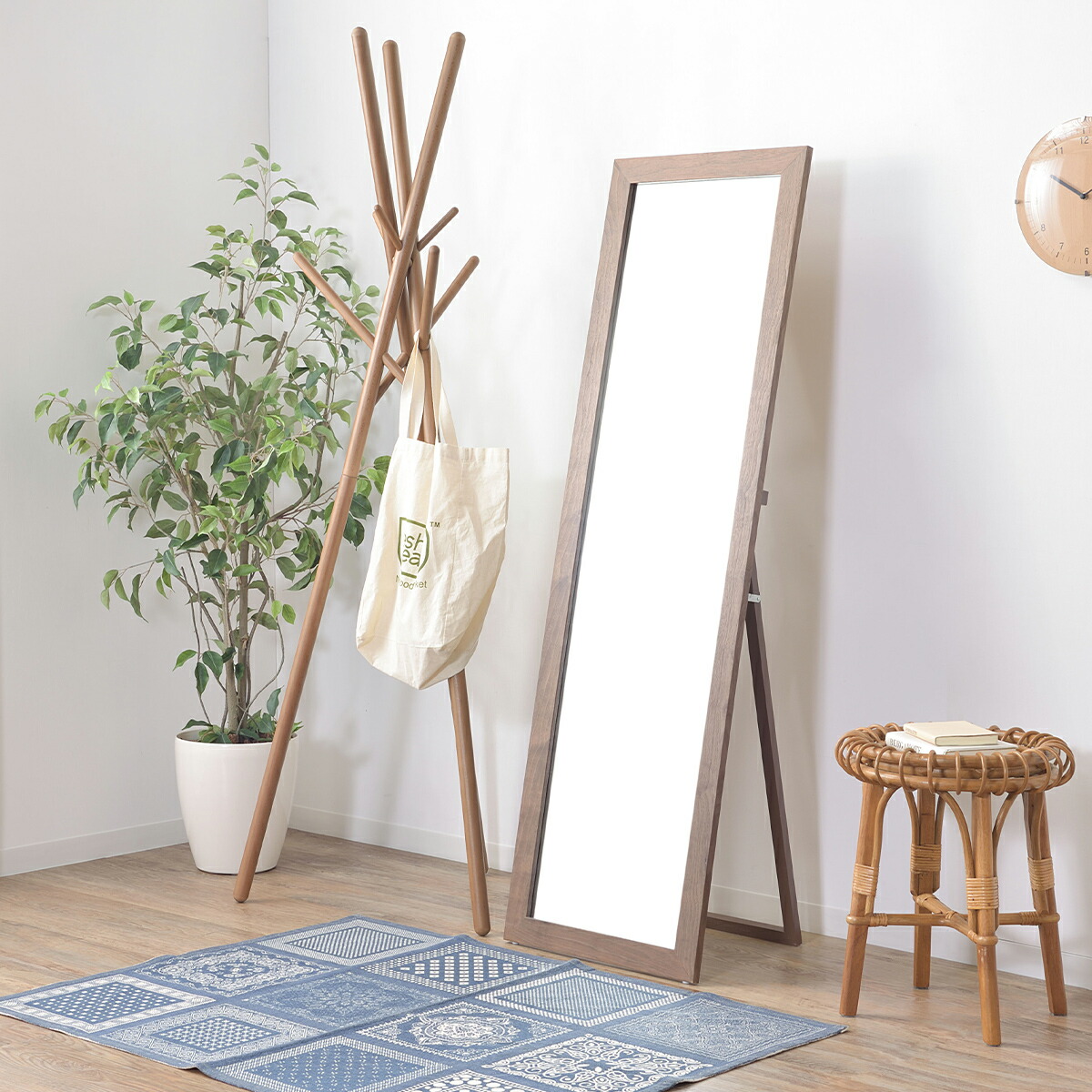 楽天市場】鏡 ミラー スリム スタンドミラー おしゃれ 43×147cm