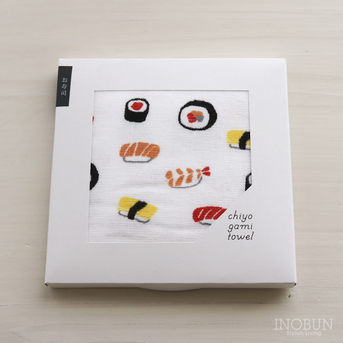 楽天市場】千代紙タオル chiyogami towel フェイスタオル お寿司 手