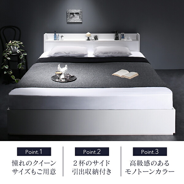 楽天市場】【20日20時～☆P5倍&最大1500円クーポン】ベッド クイーン