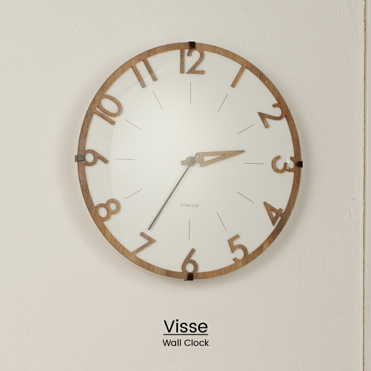 楽天市場】【インターフォルム公式】 掛け時計 フィッセ Visse