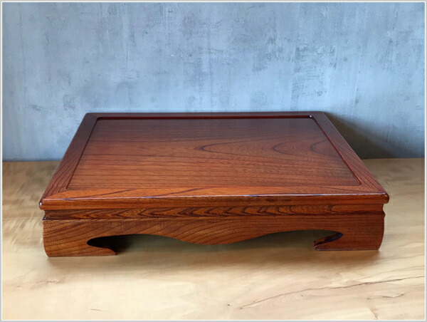 楽天市場】花台 木製 床の間 和風 盆栽台 無垢 飾台 欅 飾板 高級 床台