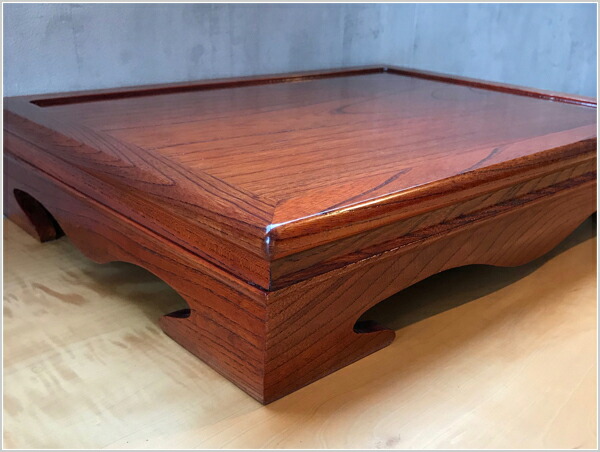 楽天市場】花台 木製 床の間 和風 盆栽台 無垢 飾台 欅 飾板 高級 床台