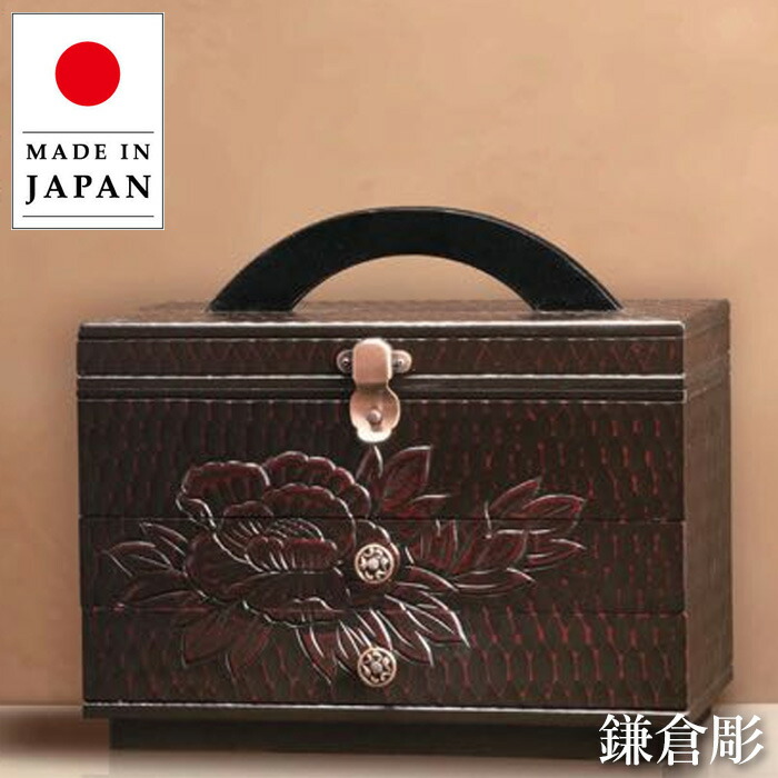 楽天市場】鎌倉彫 ソーイングボックス 木製 裁縫箱 おしゃれ 針箱 日本