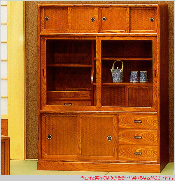 楽天市場】【開梱設置無料】 和茶棚 欅 茶箪笥 和風 茶タンス 日本製