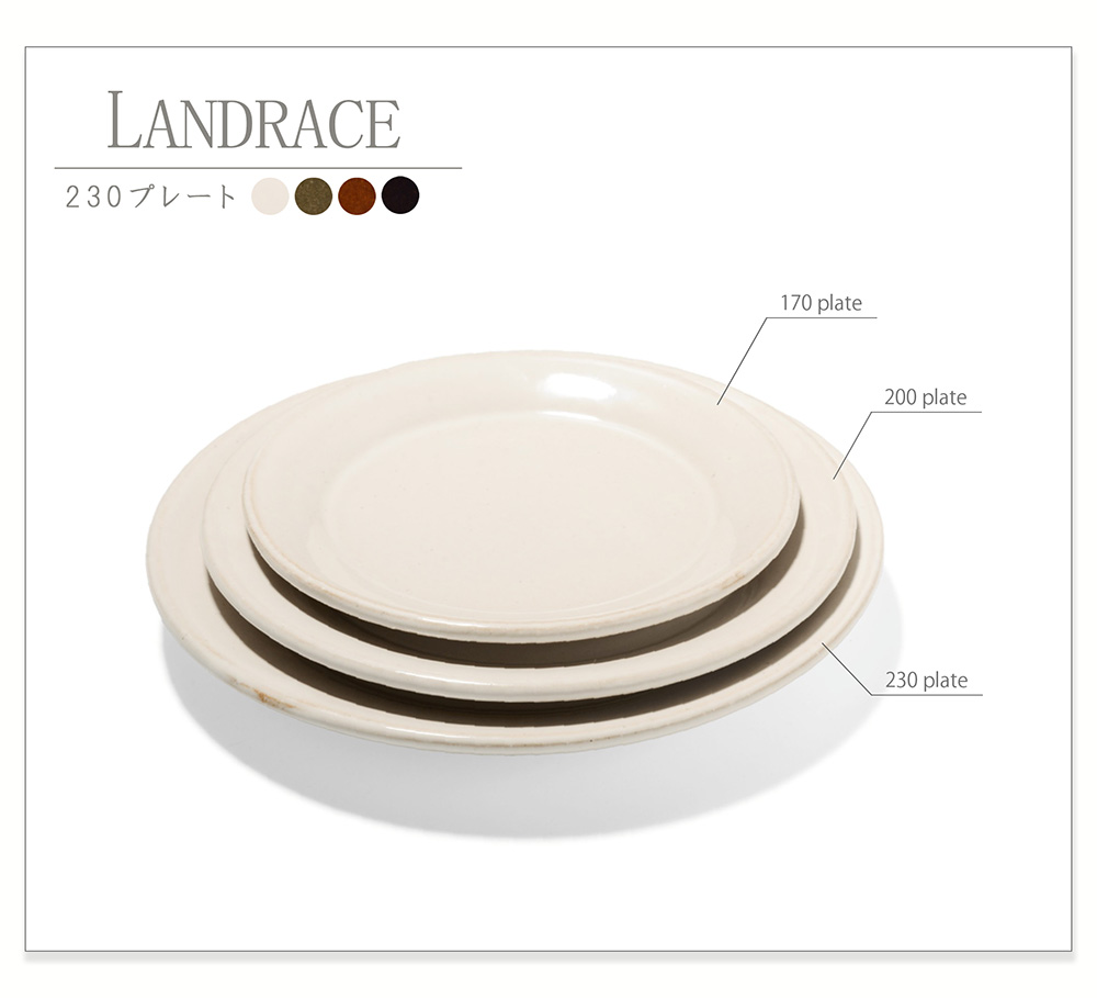 楽天市場】スタジオエム マルミツポテリ｜ランドレース 230プレート