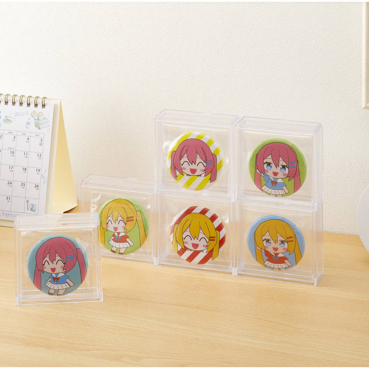 楽天市場】缶バッジディスプレイケース 10個セット 幅8.1×奥行3.1×高さ