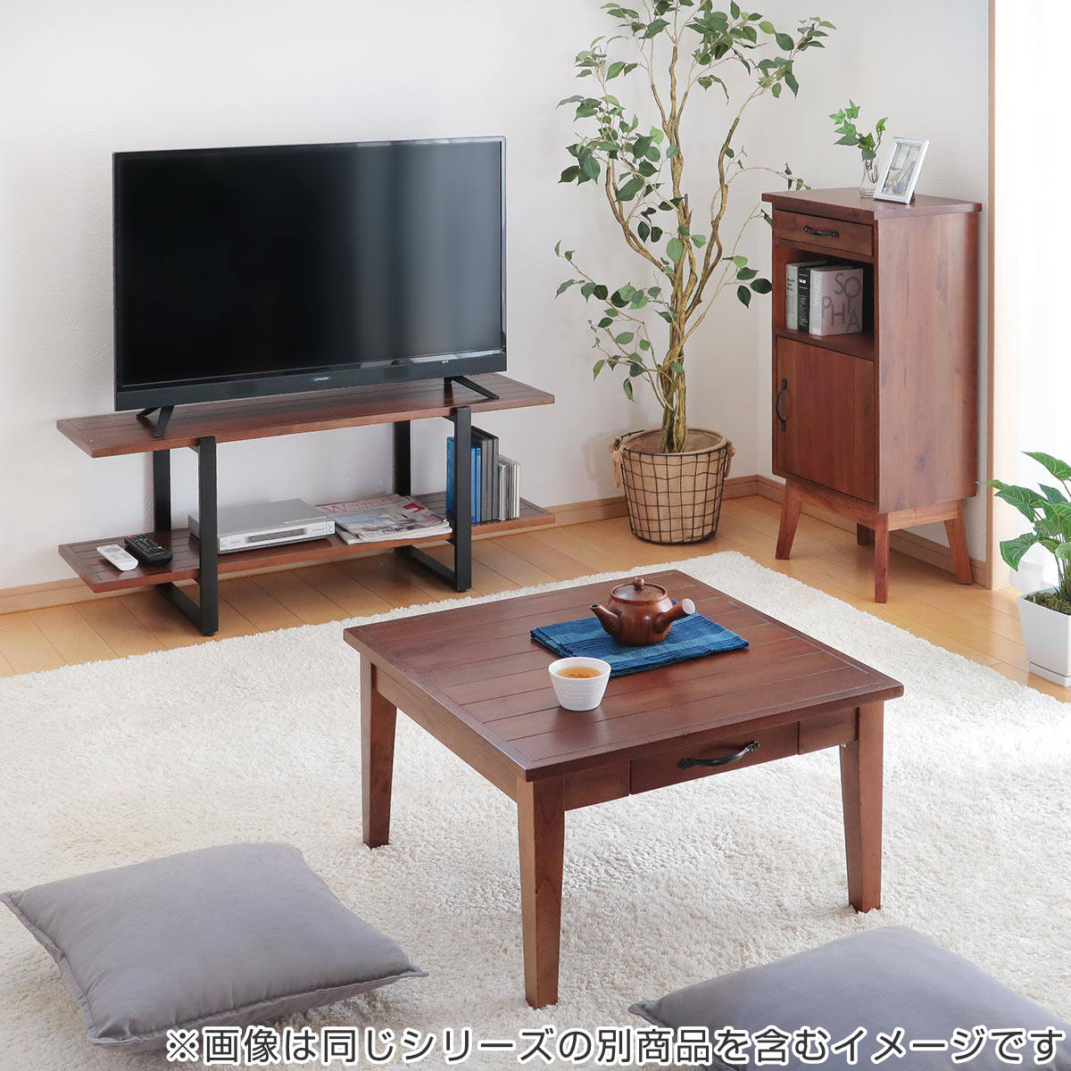 楽天市場】電話台 マホガニー天然木 幅42cm （ 送料無料 電話