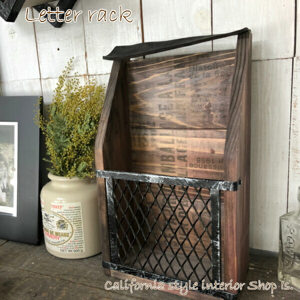 楽天市場】レターラック レターケース 木製 壁掛け ウォールポケット