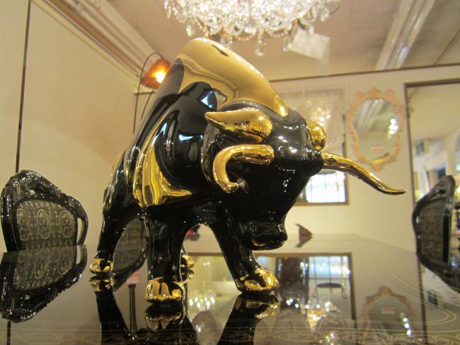 楽天市場】アウラー 闘牛 ブラック ゴールド イタリア製 【送料無料