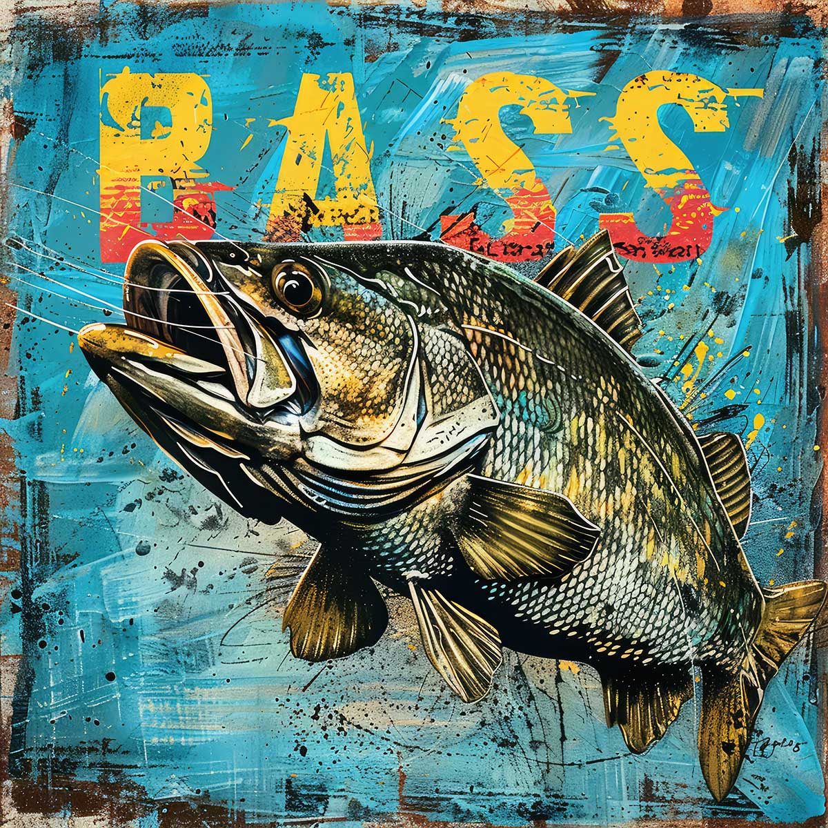 楽天市場】ブラックバス blackbass フィッシング 正方形ポスター