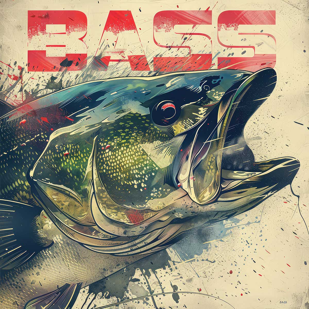 楽天市場】ブラックバス blackbass フィッシング 正方形ポスター