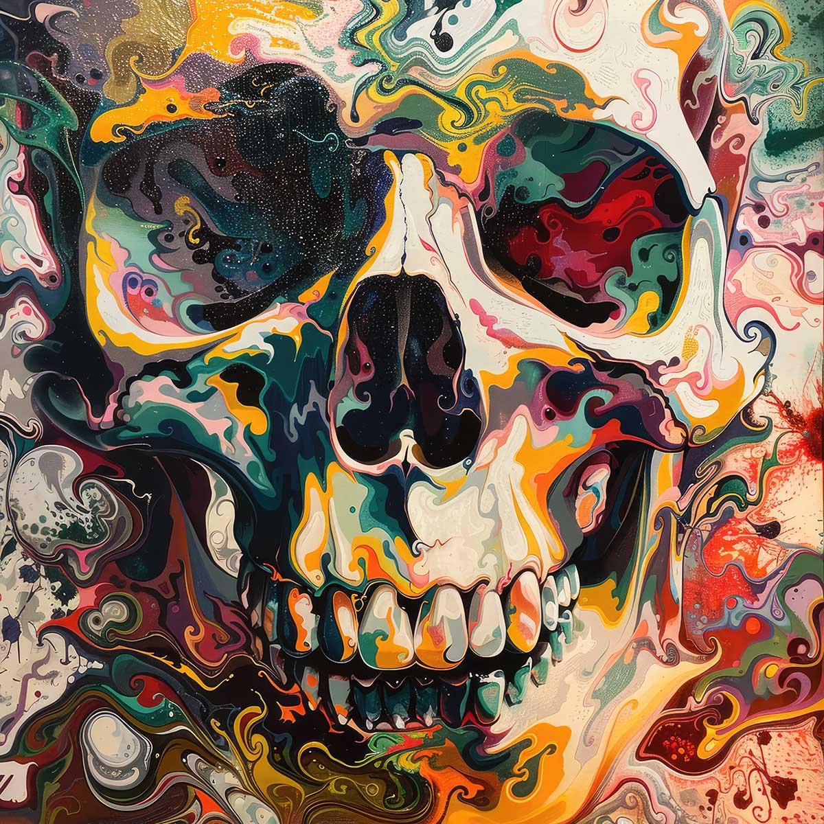 楽天市場】スカル ドクロ 骸骨 がいこつ 頭蓋骨 アバンギャルド アート