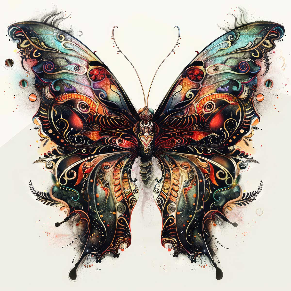 楽天市場】蝶 バタフライ ちょうちょ ゴージャス 羽 昆虫 トライバル