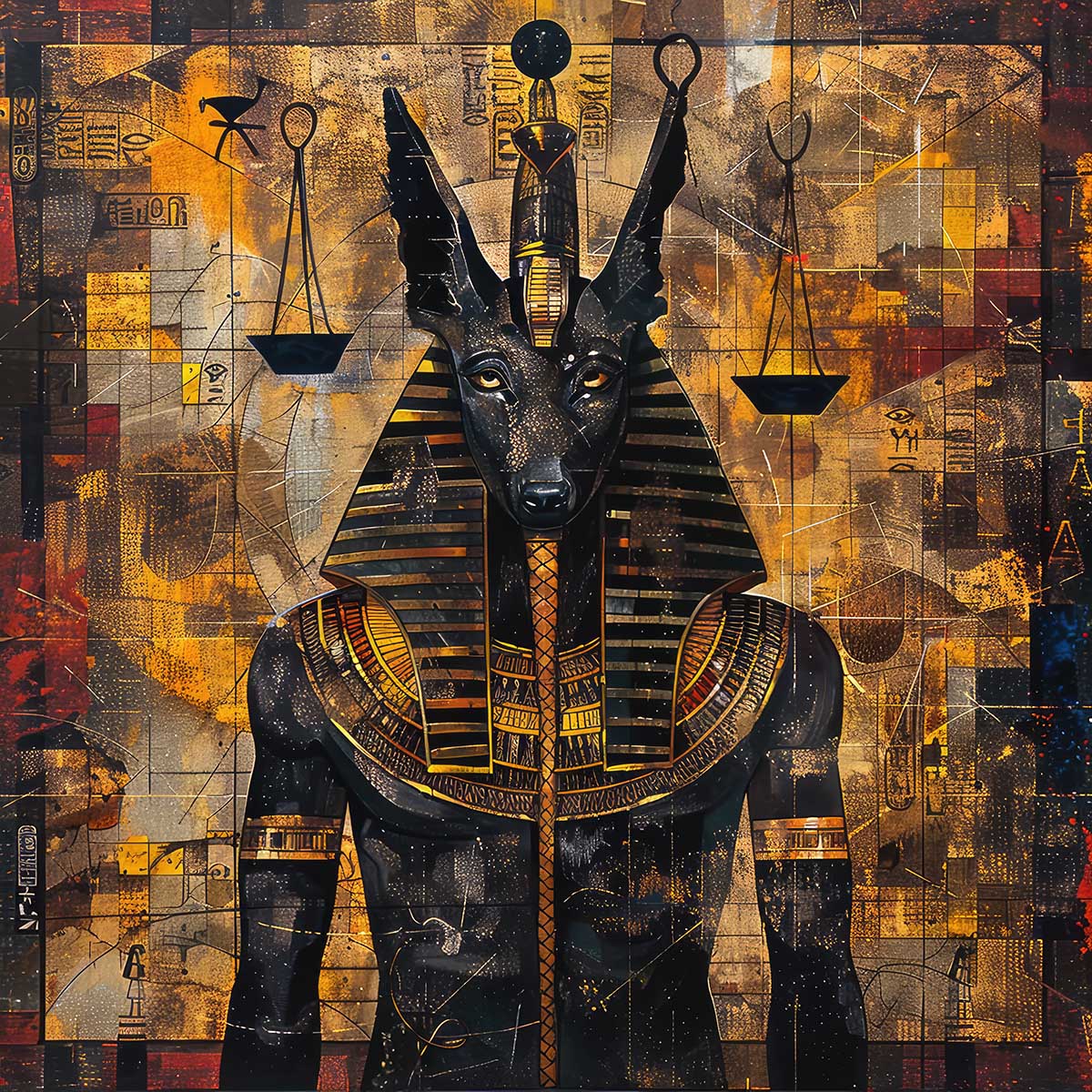 楽天市場】アヌビス アートポスター 古代エジプト シンボル 神話 装飾