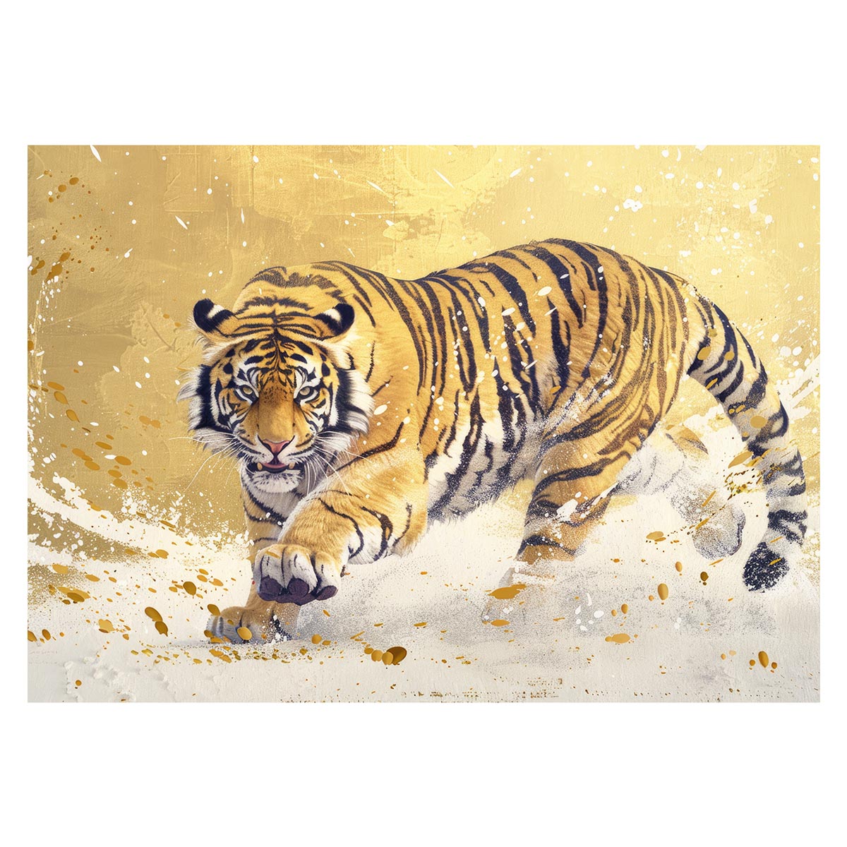 楽天市場】虎 トラ タイガー 猛虎 縁起物 ポスター 用紙とサイズが