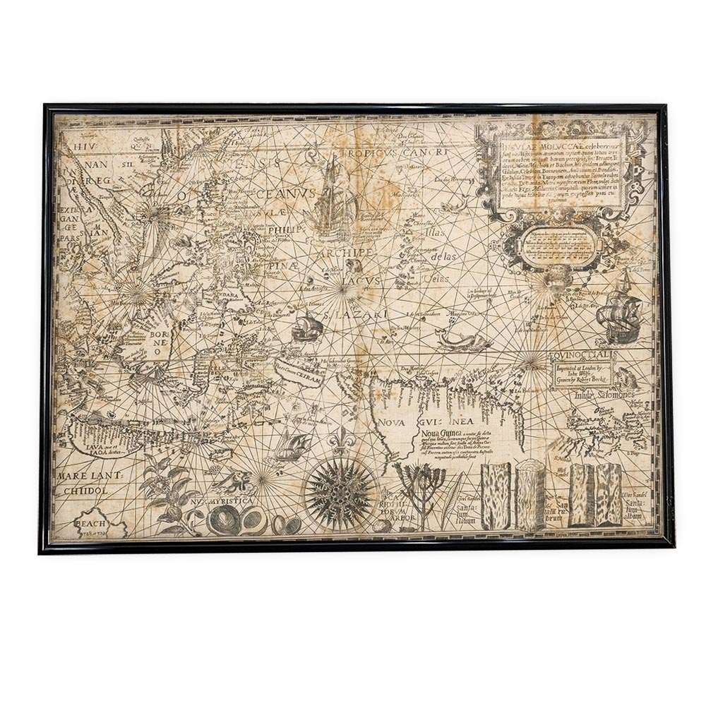 楽天市場】ポスター 地図 古い アンティーク 古紙 マップ 【用紙