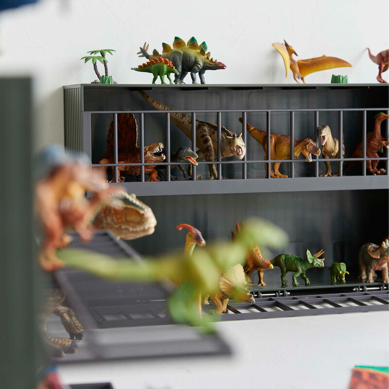 楽天市場】山崎実業 恐竜&アニマル収納ケージ タワー ワイド 2段 tower