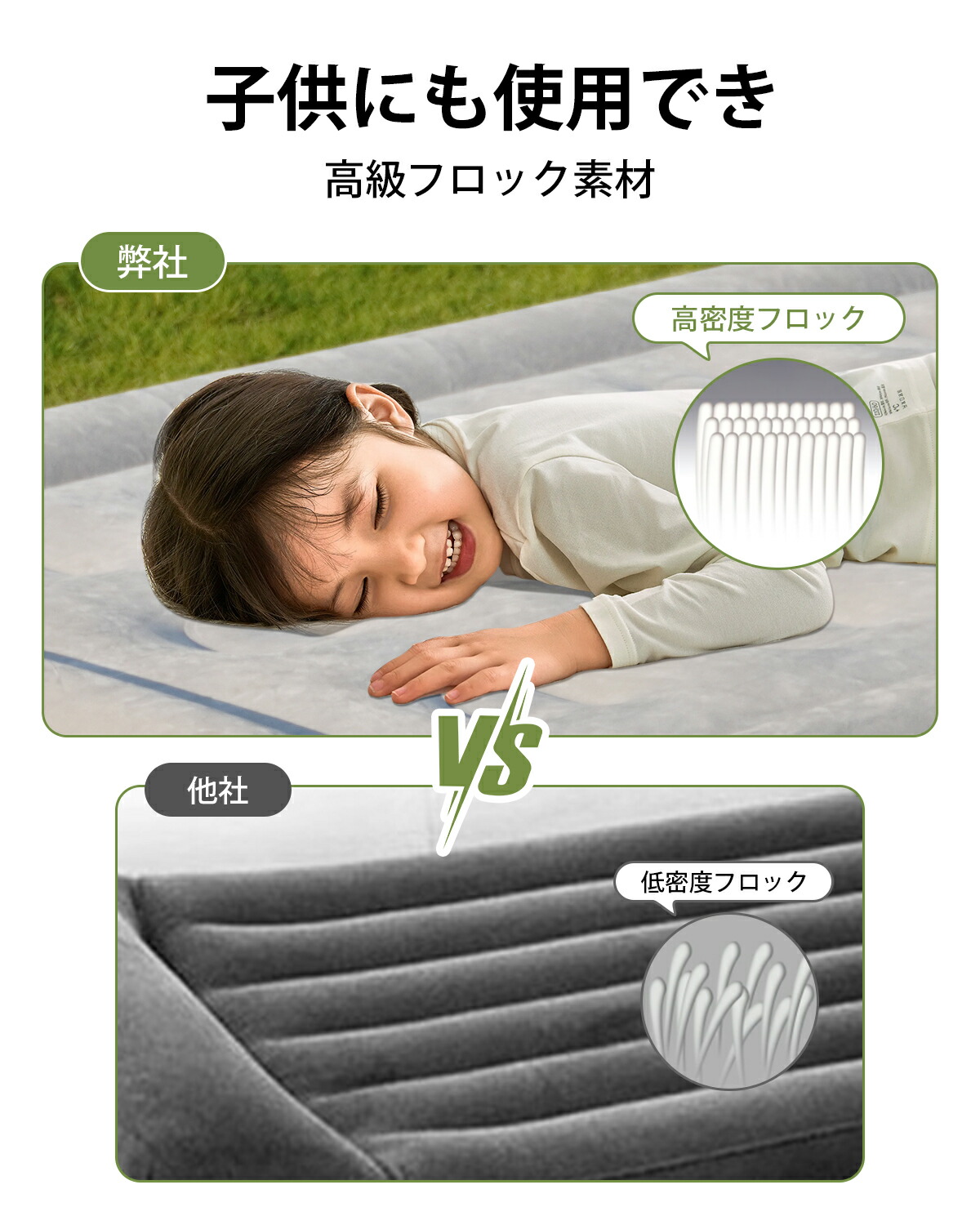 楽天市場】2025最新コードレス式 エアーベッド シングル 電動エアー