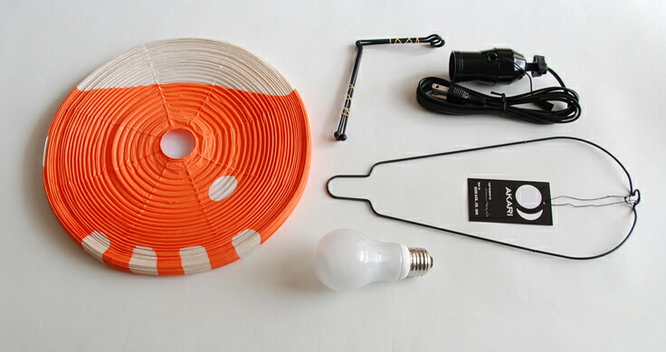 楽天市場】イサムノグチ AKARI あかり アカリ 1AT（抽象模様 オレンジ