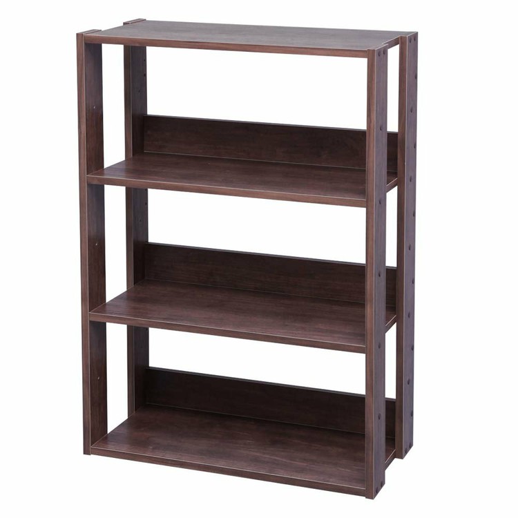 楽天市場】ラック 4段 木製 シェルフ オープンウッドラック OWR-600