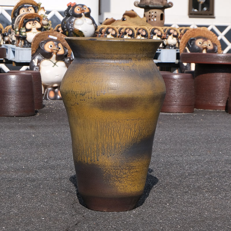 楽天市場】【10%OFF】【ヴィンテージ商品 在庫限り】大壺黄土色 壺 壷
