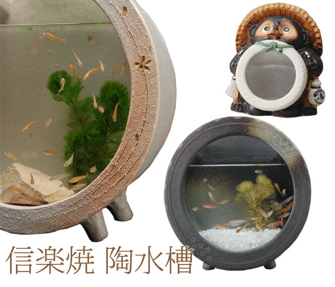 楽天市場】【10%OFF】黒釉丸水槽信楽焼 金魚鉢 黒釉丸水槽水槽 陶器