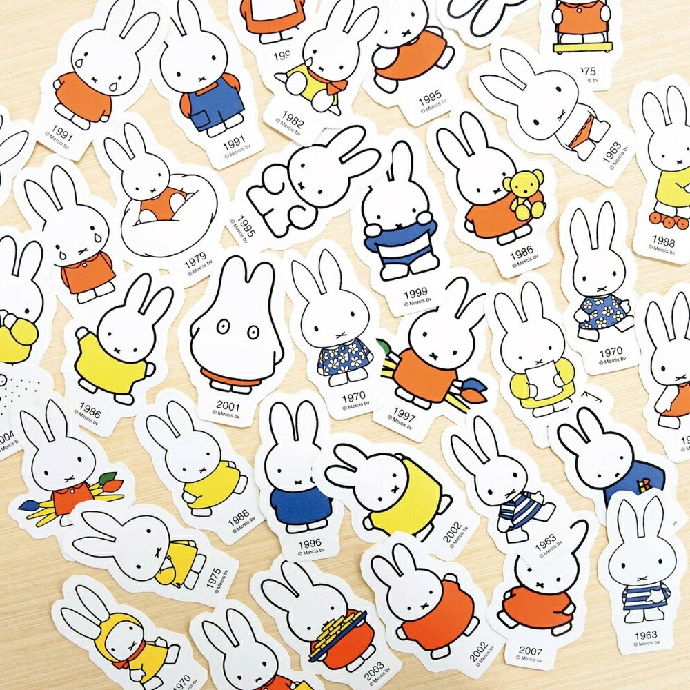 楽天市場】クツワ ミッフィー 70周年 ヒストリーフレークシール 全種