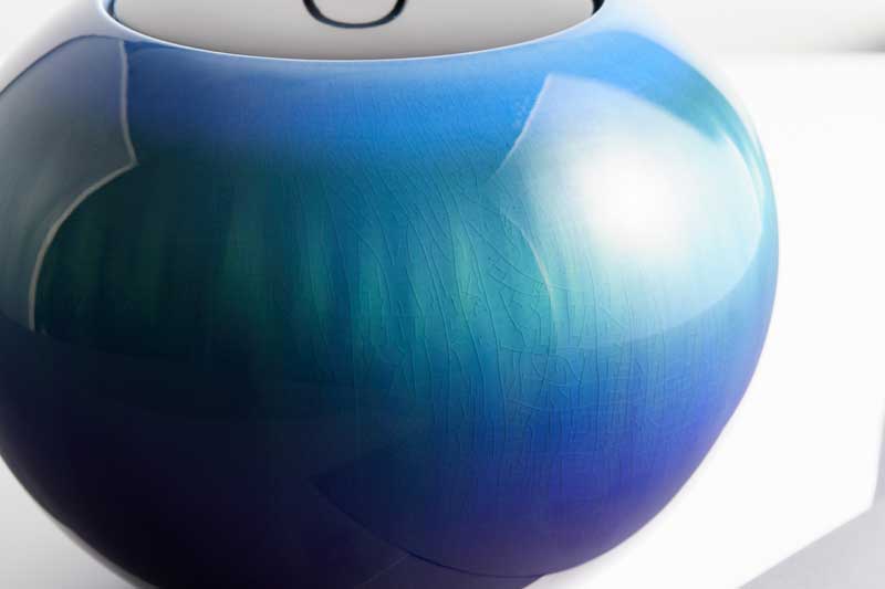 楽天市場】九谷焼 水指 碧明耀彩 人間国宝 三代 徳田八十吉作 : 九谷焼