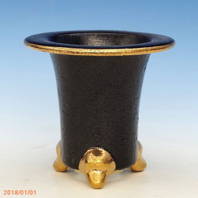 楽天市場】※窯元直送 愛楽園 万年青錦鉢 縁足金 3.3号【サナサービス